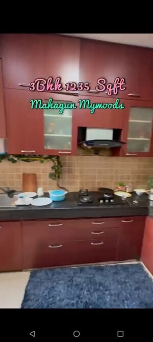 Kitchen in 3 BHK Apartment at Mahagun Mywoods, Sector 16c Greater Noida – for Sale