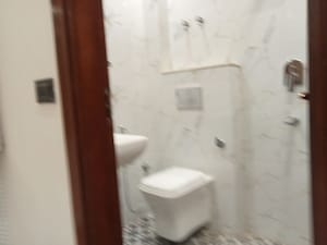 Bathroom in 3 BHK Builder Floor at Mahavir Enclave 1 – for Rent