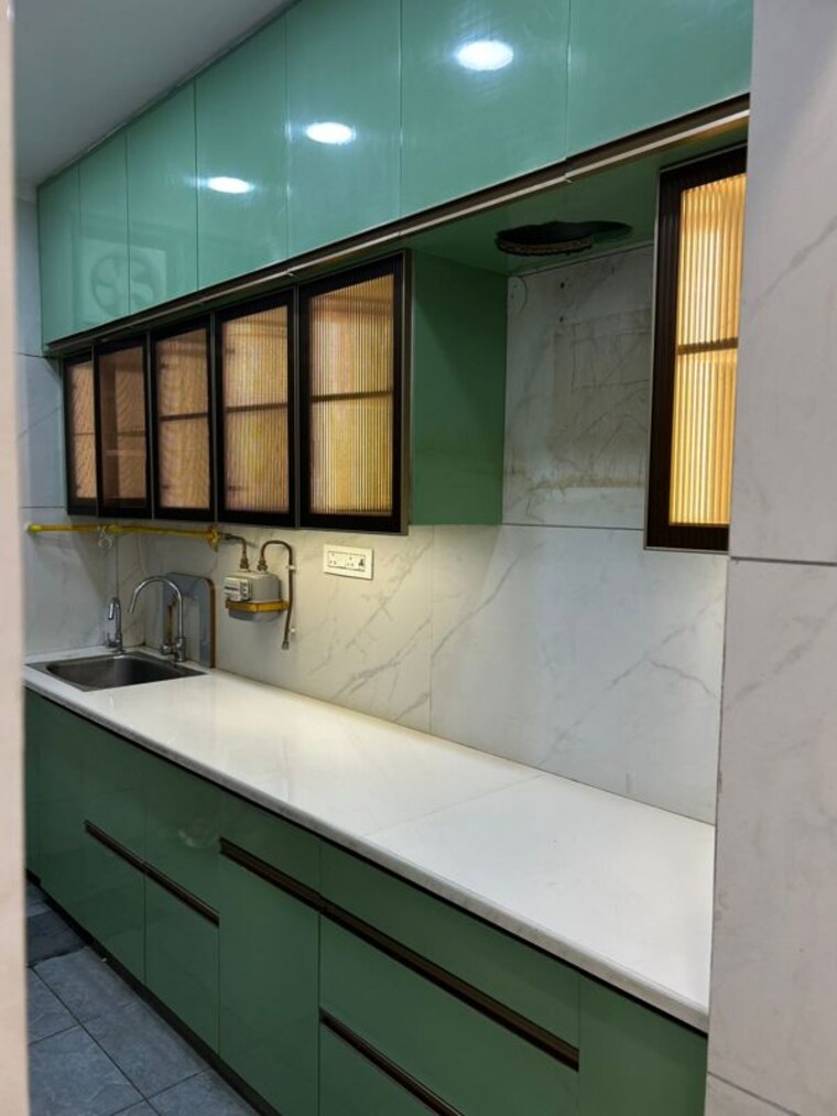 Kitchen, rajouri garden 3 Bedroom 160 Sq.Yd. Builder Floor In Rajouri Garden Delhi 9974831