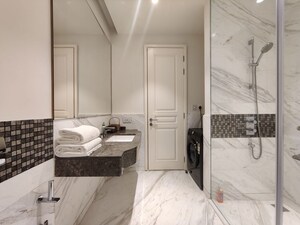 Bathroom in 2 BHK Apartment at Bhartiya City Leela Residences, Thanisandra Main Road – for Rent