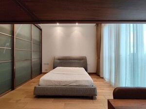 Living Room in 2 BHK Apartment at Bhartiya City Leela Residences, Thanisandra Main Road – for Rent