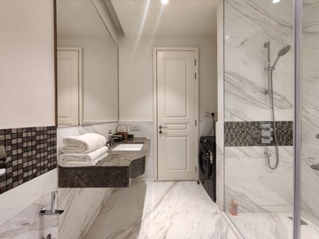 Bathroom in 2 BHK Apartment at Bhartiya City Leela Residences, Thanisandra Main Road – for Rent