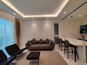 Living Room in 2 BHK Apartment at Bhartiya City Leela Residences, Thanisandra Main Road – for Rent