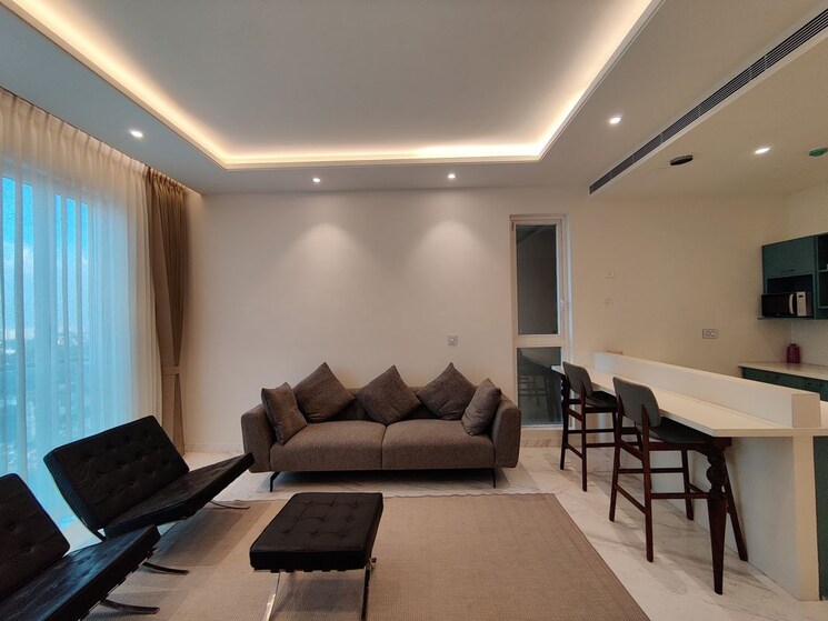 Living Room, bhartiya-city-leela-residences 2 Bedroom 2025 Sq.Ft. Apartment In Thanisandra Main Road Bangalore 9974843