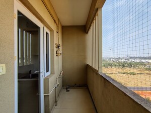 Balcony in  Apartment at Bhartiya Nikoo Homes Phase 2, Thanisandra Main Road – for Rent