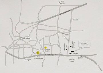 4 BHK Apartment – Map Location View at Lohia Unika, Hadapsar - for Sale