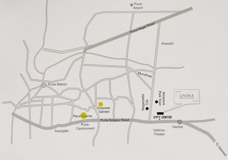 Map Location, lohia-unika 4 Bedroom 4002 Sq.Ft. Apartment In Hadapsar Pune 9973040