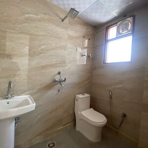 Bathroom in 3 BHK Builder Floor at Chattarpur – for Rent