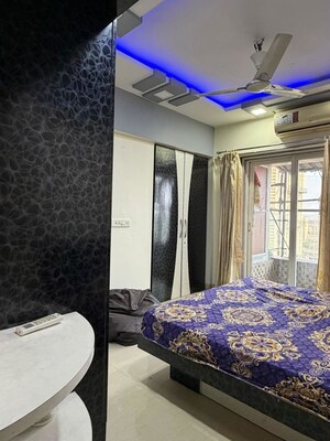 Bedroom in 3 BHK Apartment at Adhiraj Cyprees Aqua, Kharghar – for Rent