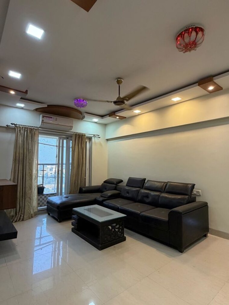 Living Room, adhiraj-cyprees-aqua 3 Bedroom 1600 Sq.Ft. Apartment In Kharghar Navi Mumbai 9976327