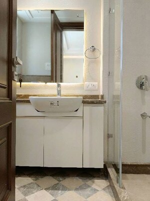 Bathroom in 4 BHK Builder Floor at Defence Colony – for Rent