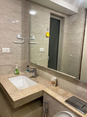 Bathroom in 2 BHK Apartment at Castle Rock, Powai – for Rent