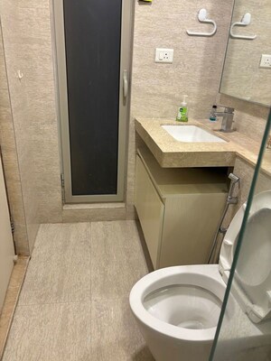 Bathroom in 2 BHK Apartment at Castle Rock, Powai – for Rent