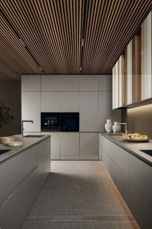 Kitchen in 3 BHK Apartment at Nagla Road – for Sale