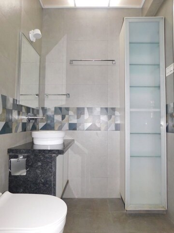 Bathroom in 3 BHK Apartment at Raheja Sherwood, Goregaon East – for Rent