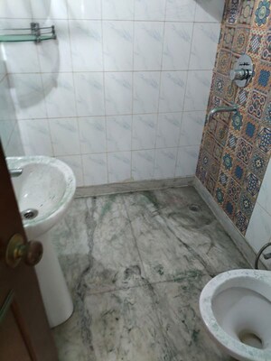 Bathroom in 3 BHK Apartment at Vasant Kunj – for Rent