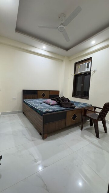 Bedroom in 2 BHK Builder Floor at Palm Residency Chhatarpur, Rajpur Khurd Extension – for Rent