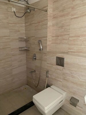 Bathroom in 3 BHK Apartment at Kanakia Levels, Malad East – for Rent