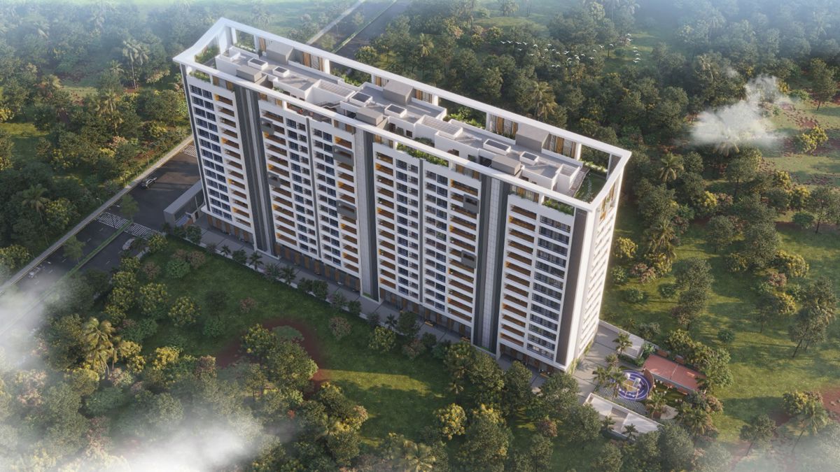2 BHK + Pooja Room,Study Room,Extra Room,Basement,Store Room Apartment For Sale in Anandtara Iris Residences