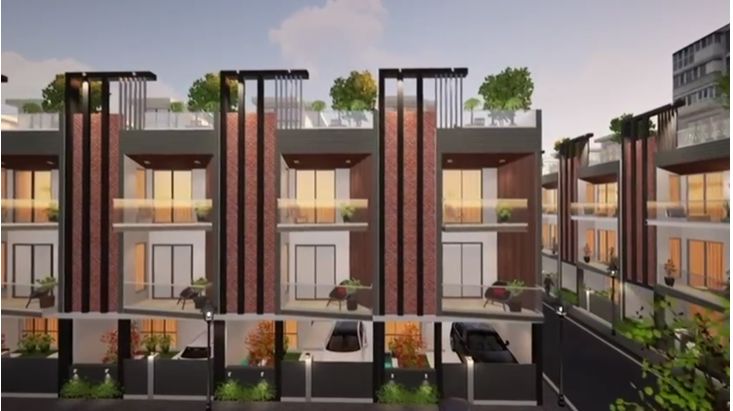 4 BHK 2709 Sq.Ft. Villa in Escon Park View Villas