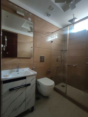 Bathroom in 4 BHK Builder Floor at Defence Colony – for Rent