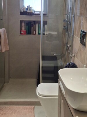 Bathroom in 2 BHK Apartment at Captain Villa, Bandra West – for Rent