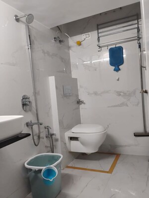 Bathroom in 2 BHK Apartment at Twinkle Towers CHS, Kailash Nagar – for Sale