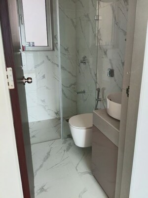 Bathroom in 2 BHK Apartment at Aurum Q Islands, Ghansoli – for Rent