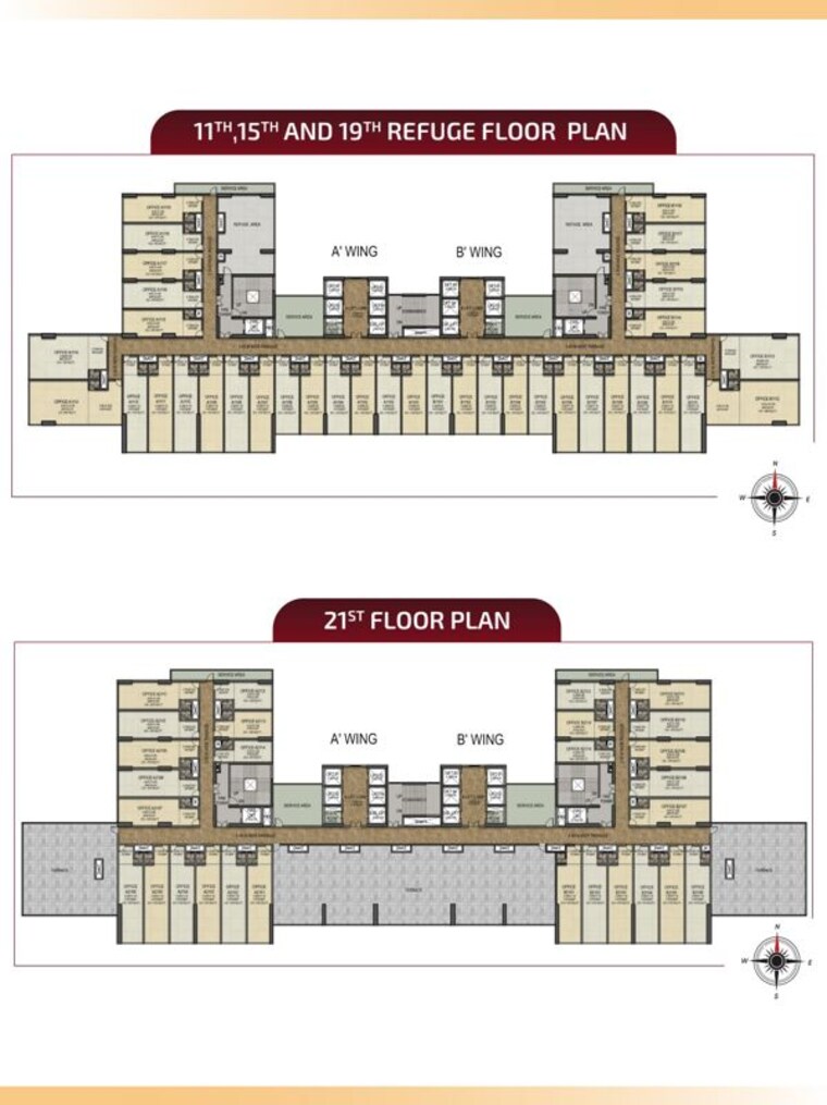 Floor Plan, emperia-c2 Commercial Office Space 810 Sq.Ft. In Turbhe Navi Mumbai 9979007