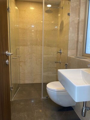 Bathroom in 3 BHK Apartment at Lodha The Park, Worli – for Rent
