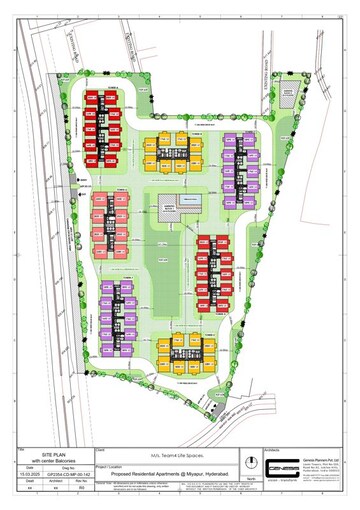 Master Plan in 3 BHK Apartment at Team4 Aria, Miyapur – for Sale