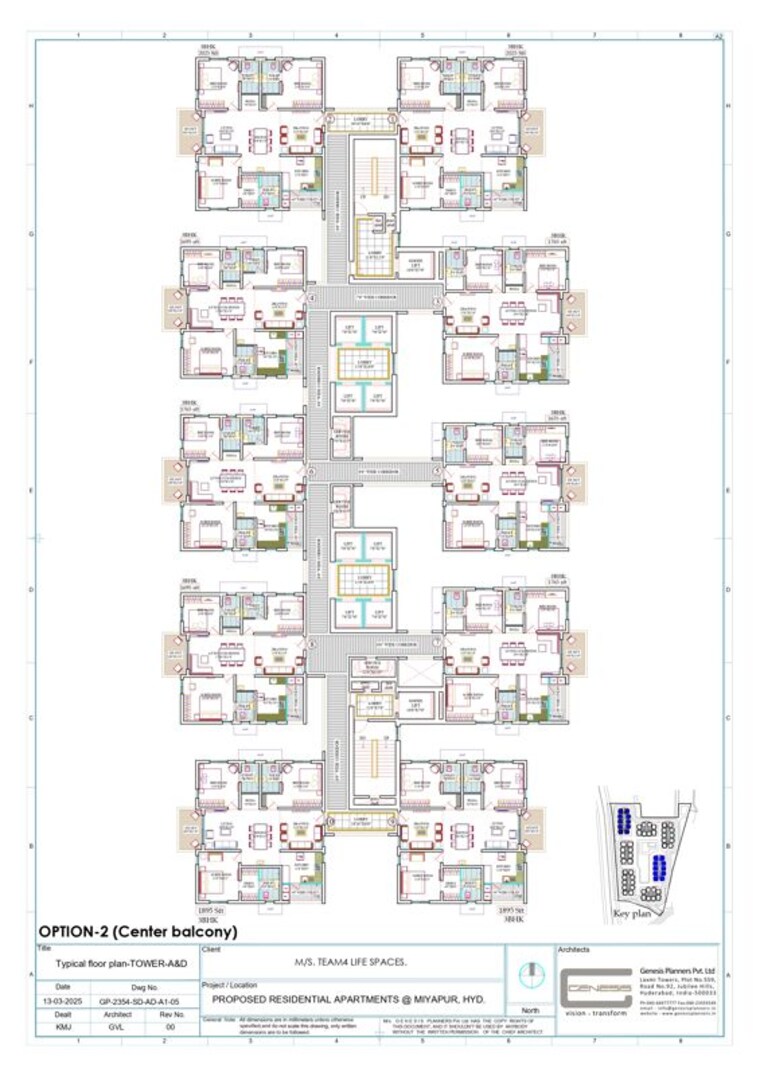 Floor Plan, team4-aria 3 Bedroom 1765 Sq.Ft. Apartment In Miyapur Hyderabad 9979057