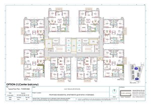 Floor Plan in 3 BHK Apartment at Team4 Aria, Miyapur – for Sale
