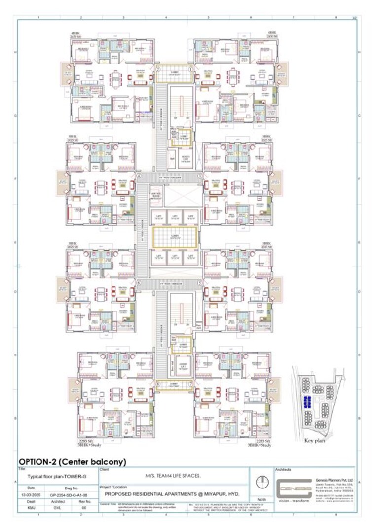 Master Plan, team4-aria 3 Bedroom 1765 Sq.Ft. Apartment In Miyapur Hyderabad 9979057