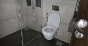 Bathroom in 3 BHK Apartment at Lokhandwala Minerva Mahalaxmi, Mahalaxmi – for Rent