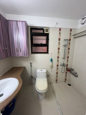 Bathroom in 2 BHK Apartment at Clover Acropolis, Viman Nagar – for Rent