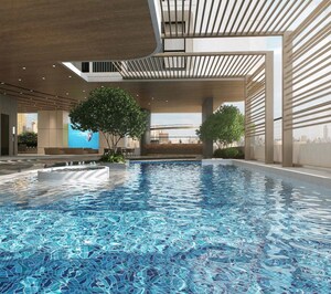 Swimming Pool in 4 BHK Apartment at Lodha Marquise, Worli – for Rent