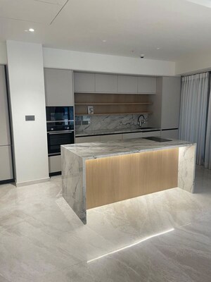 Kitchen in 3 BHK Apartment at Lodha The World Towers World One Tier 2, Worli – for Rent