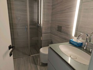 Bathroom in 3 BHK Apartment at Lodha The World Towers World One Tier 3 Trinity, Worli – for Rent