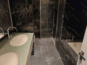 Bathroom in 3 BHK Apartment at Lodha The World Towers World One Tier 3 Trinity, Worli – for Rent