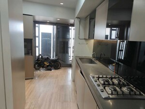 Kitchen in 3 BHK Apartment at Lodha The World Towers World One Tier 3 Trinity, Worli – for Rent