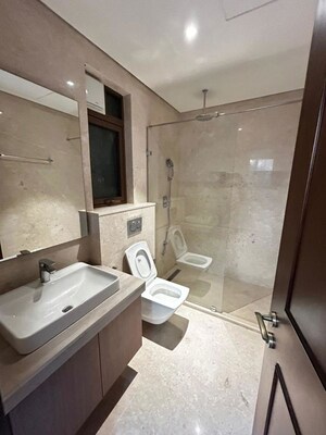 Bathroom in 4 BHK Apartment at Prestige Leela Residency, Kodihalli – for Rent