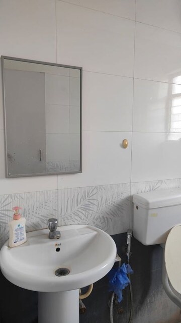 Bathroom in 1 BHK Apartment at Shroff Srushti, Baner – for Rent