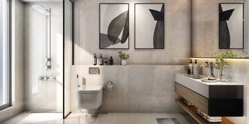 Bathroom in 3 BHK Apartment at Srijan Town Square, New Town – for Sale