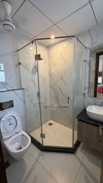 Bathroom in 3 BHK Apartment at Raj One Good Earth, Sector 71 – for Rent