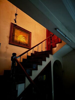 Staircase in 3.5 BHK Villa at Friends Enclave Plots, Mundhwa Road – for Rent