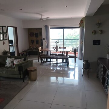 Living Room in 4 BHK Apartment at Manbhum Around The Grove, Financial District – for Sale