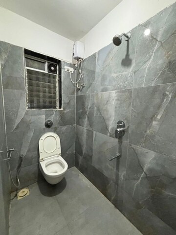 Bathroom in 2 BHK Apartment at Sudhanshu Heights, Bhandup East – for Rent