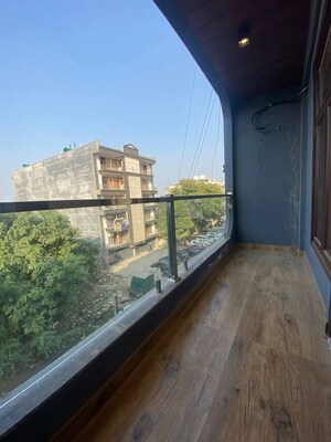 Balcony in 3 BHK Builder Floor at Palm Residency Chhatarpur, Chattarpur – for Rent