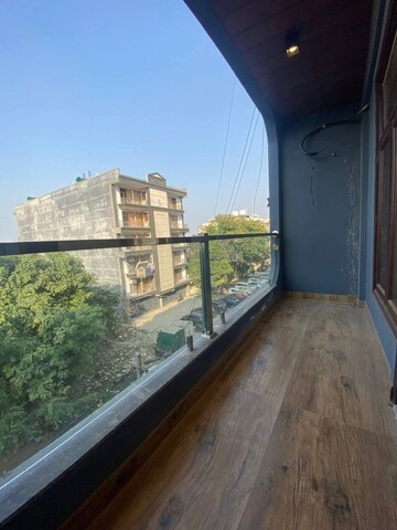 Balcony in 3 BHK Builder Floor at Palm Residency Chhatarpur, Chattarpur – for Rent